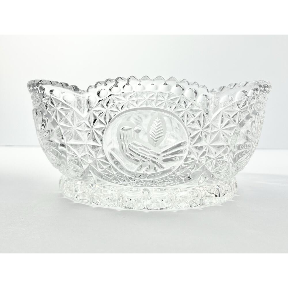 Hofbauer “Byrdes” 5-Piece Crystal Dinnerware Serving Hostess & Decor Set - Picture 10 of 11